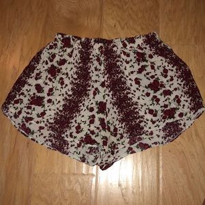 Brandy Melville soft floral shorts